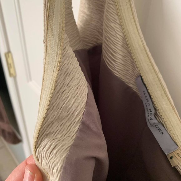 Marc New York gold 1 shoulder cocktail dress sz 6 - Picture 6 of 8